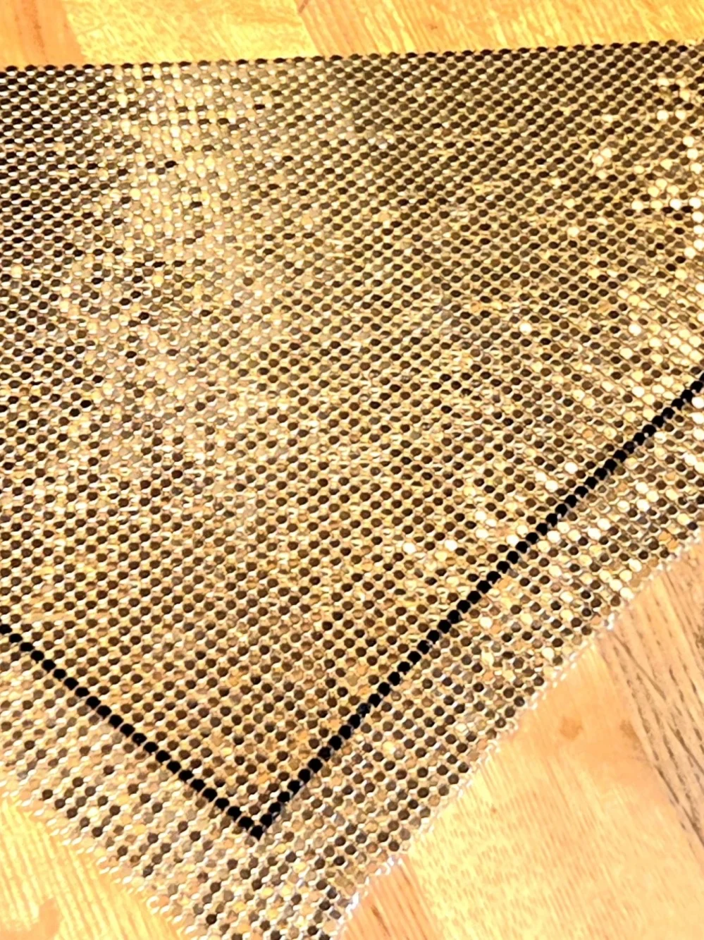Whiting & Davis Gold Mesh Bib Necklace - Vintage Statement